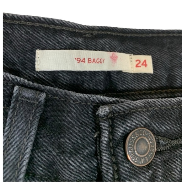 Levi's 94 Baggy Straight Leg Jeans Size 24 - Picture 7 of 9